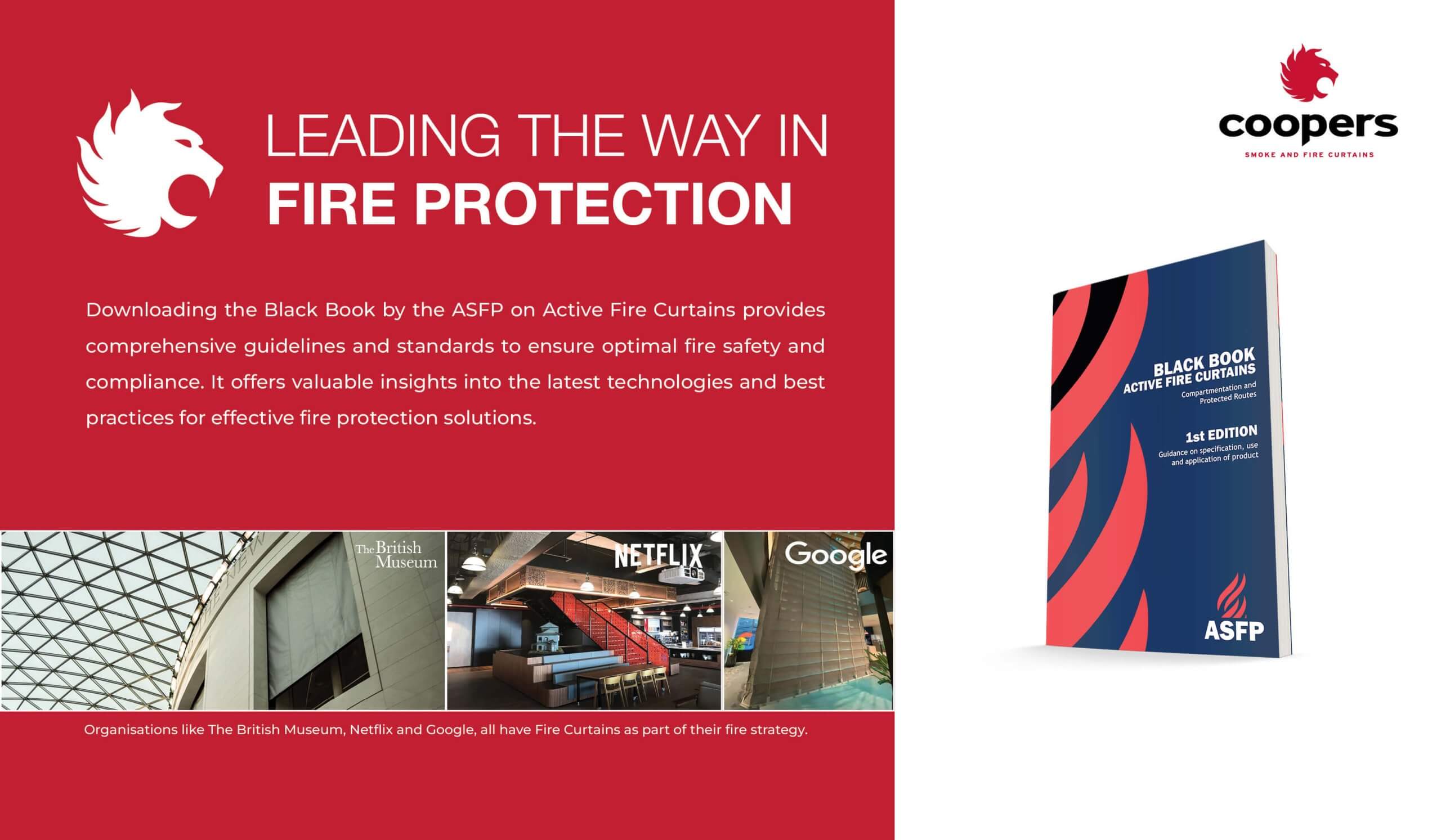 ASFP publish Black Book Guidance on Active Fire Curtains